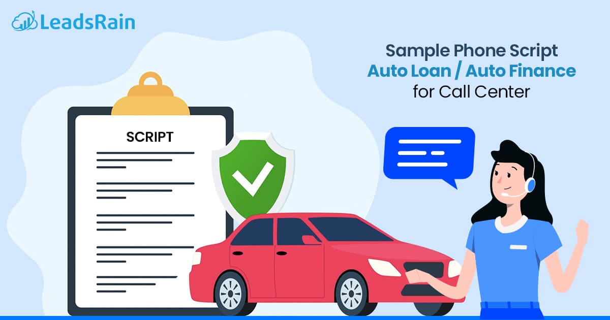 Sample Phone Script Auto Loan and Auto Finance for Call Center