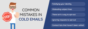 Common mistakes in cold emails