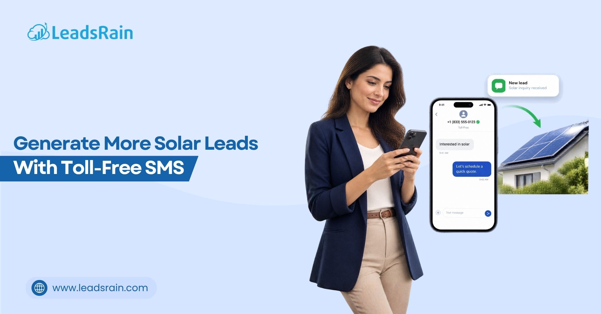 Generate More Solar Leads With Toll-Free SMS