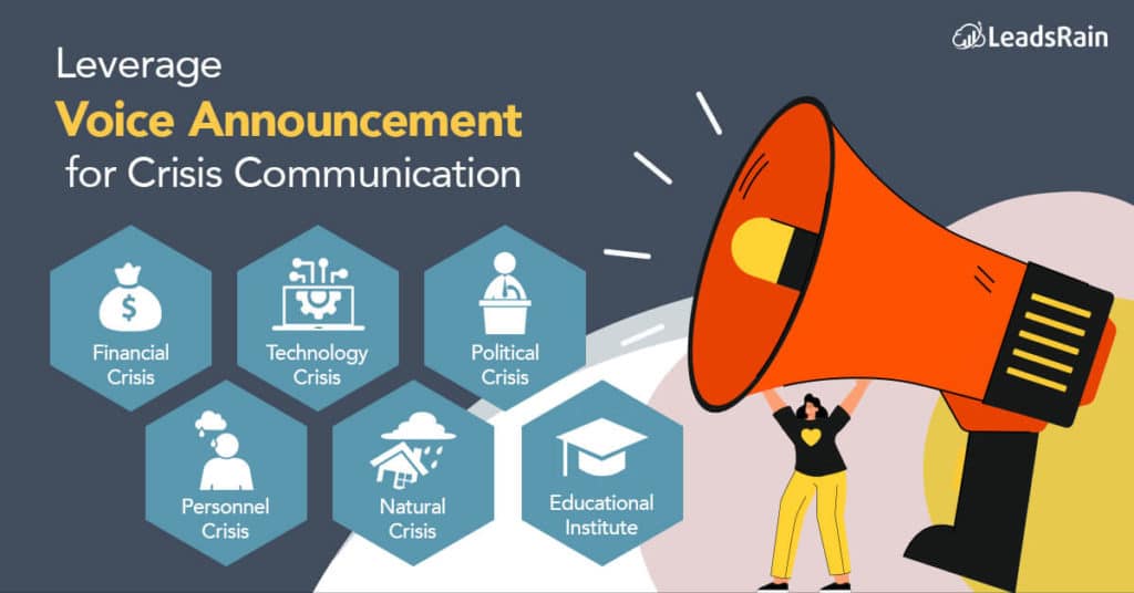 Voice Announcement is useful for Crisis Communications